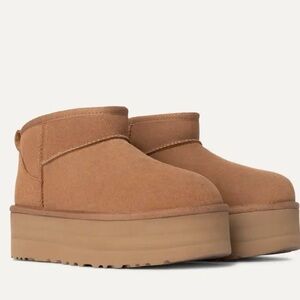 Ugg Ultra Mini Platform Size 8 Chestnut